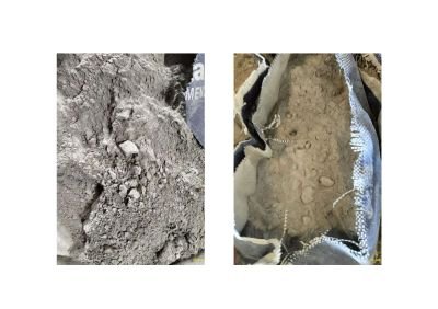 WET DAMAGED STOCK OF CEMENT BAGS APPROX. 7,895 BAGS